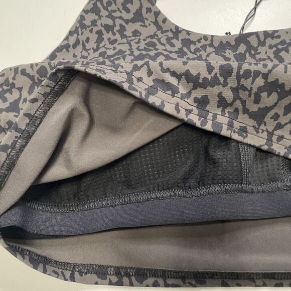 Prana Crop Top Sports Bra Adjustable UPF 50+ Chakara Dark Iron Wild XL NWT - Picture 10 of 12